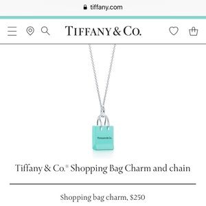Tiffany & Co Shopping Bag Charm in Sterling Silver